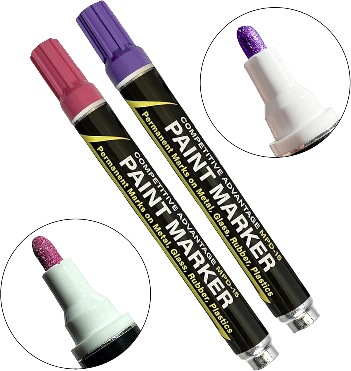 MPD-15 Enamel Paint Markers | 2 Pack - Pink & Purple