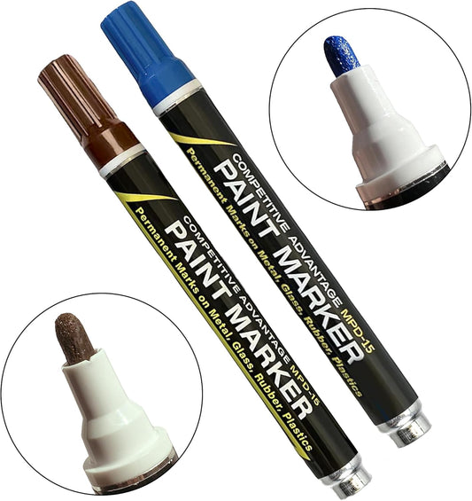 MPD-15 Enamel Paint Markers | 2 Pack - Blue & Brown