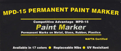 MPD-15 Enamel Paint Markers | 4 Pack - Mood Tones (Purple, Lt. Green, Lt. Blue, Pink)