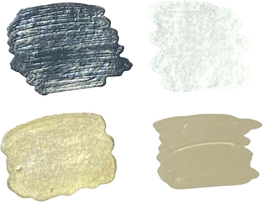 MPD-15 Enamel Paint Markers | 4 Pack - Mineral Tones (Black, Silver, Gold, Tan)