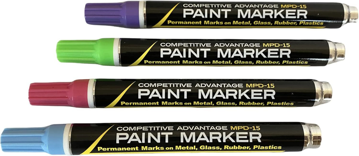 MPD-15 Enamel Paint Markers | 4 Pack - Mood Tones (Purple, Lt. Green, Lt. Blue, Pink)