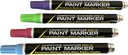 MPD-15 Enamel Paint Markers | 4 Pack - Mood Tones (Purple, Lt. Green, Lt. Blue, Pink)