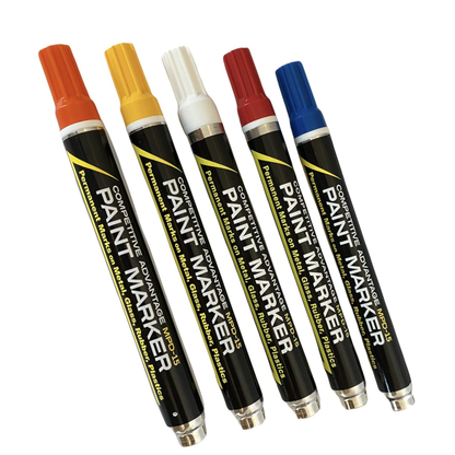MPD-15 Enamel Paint Markers | 5 Pack - Patriot Tones (Red, White, Blue, Orange, Yellow)