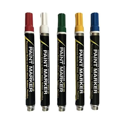 MPD-15 Enamel Paint Markers | 5 Pack - Beekeepers Combo (Red, White, Blue, Green, Yellow)