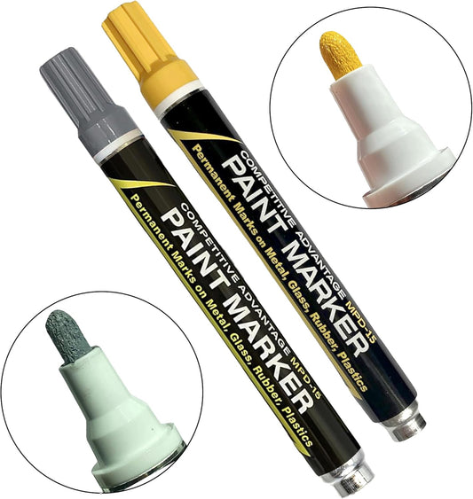 MPD-15 Enamel Paint Markers | 2 Pack - Gray & Yellow