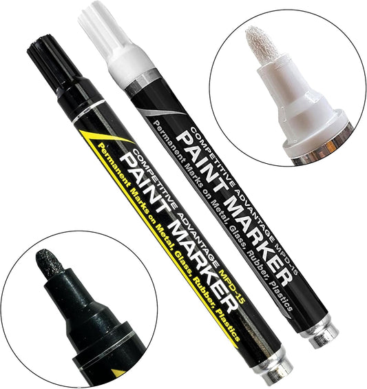 MPD-15 Enamel Paint Markers | 2 Pack - White & Black